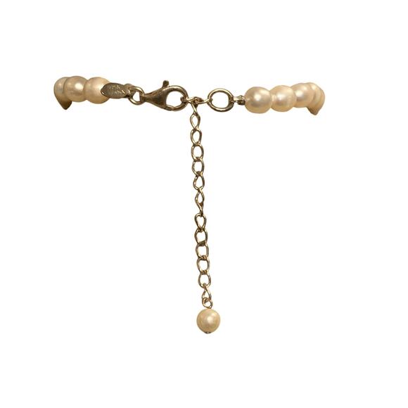 Sterling Silver & Freshwater Pearl Necklace w/ Removable Sterling & Zircon Pend. - Picture 8 of 12